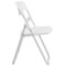 Emma and Oliver 2 Pack Commercial Event Plastic Folding Chair with Ganging Brackets